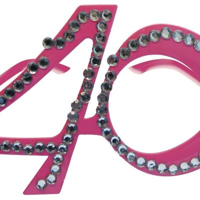 40 Jaar Roze Diamanten Bril