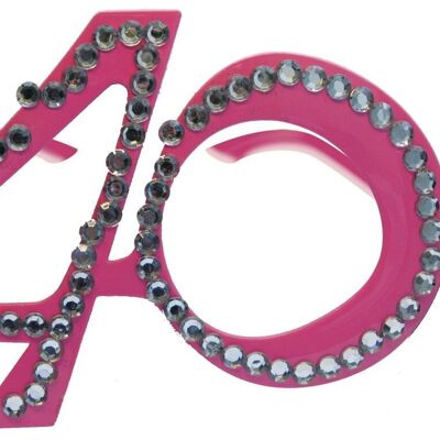 40 Jaar Roze Diamanten Bril