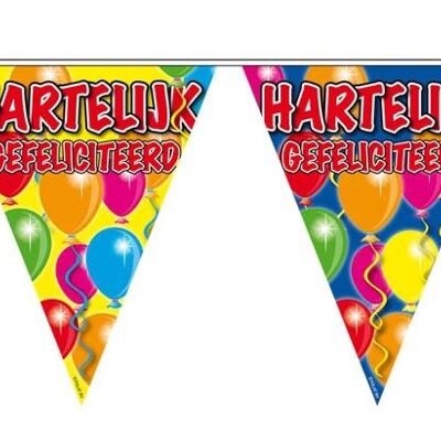 Hartelijk Gefeliciteerd Slinger Balloons - 10 meter