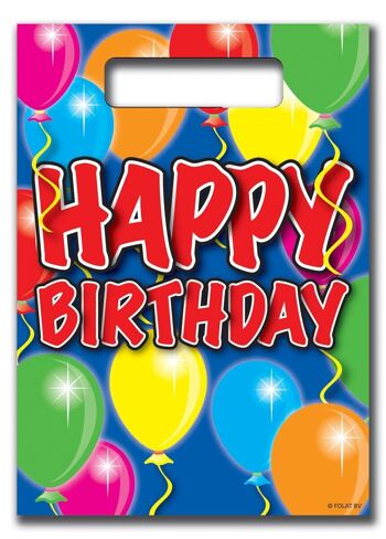 Ballons Happy Birthday Party Bags - 8 pièces 1