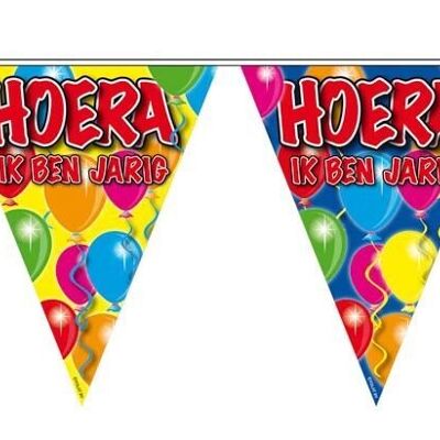 Hoera Ik Ben Jarig Slinger Balloons - 10 meter