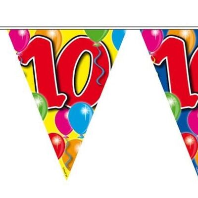 10 Jaar Slinger Balloons - 10 meter