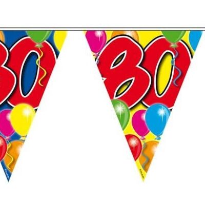 80 Jaar Slinger Balloons - 10 meter