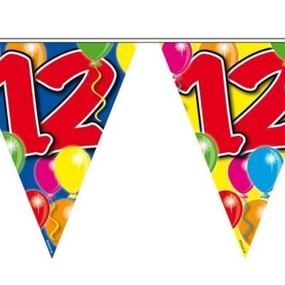 12 Years Garland Balloons - 10 meters