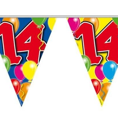 14 Years Garland Balloons - 10 meters
