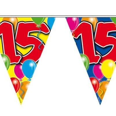 15 Years Garland Balloons - 10 meters