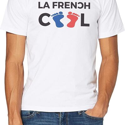 Weißes La Frenchcool Pieds T-Shirt