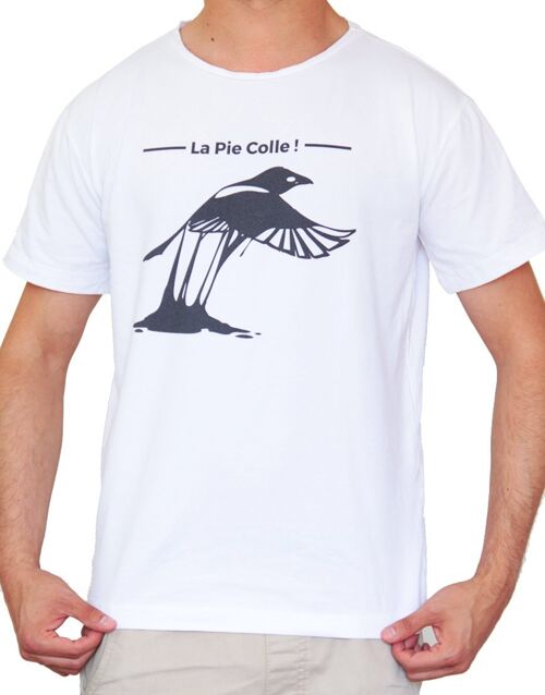 T-shirt Blanc La Pie Colle