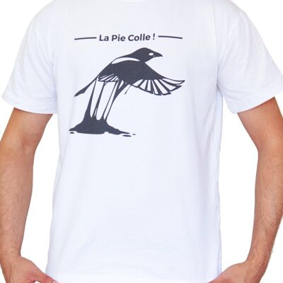 T-shirt Blanc La Pie Colle