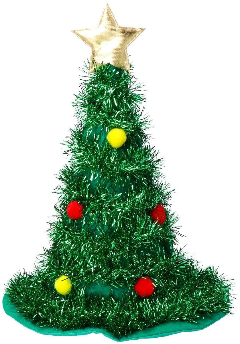 Hut Weihnachtsbaum Grün mit Goldstern