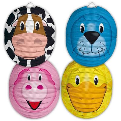 Linterna Animales Forma Bola 22cm - 4 piezas