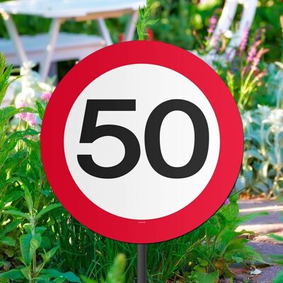 50 Jahre Straßenschild Gartenschild