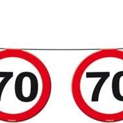 70 Jaar Verkeersbord Slinger - 12 meter