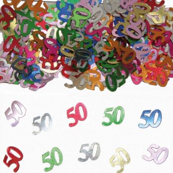 Décoration de table 50 ans / Confettis décoratifs 2