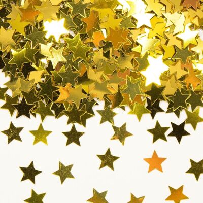 Table decoration / decorative confetti star gold