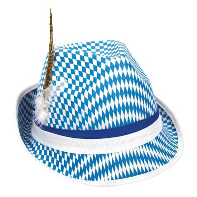 Sombrero Tirolés Octubre Azul-Blanco Fiesta de la Cerveza
