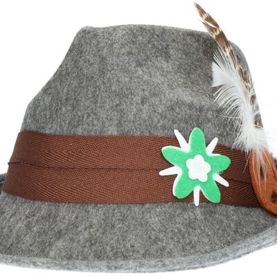 Gray Tyrolean Hat
