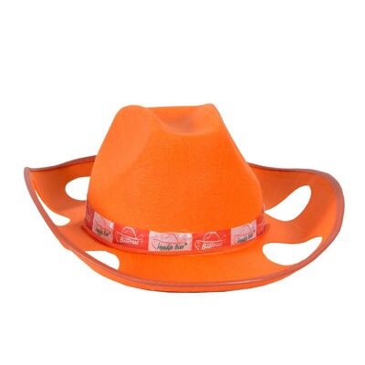 Sombrero de cerveza naranja