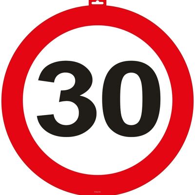 30 Years Traffic Sign Door Sign - 47cm