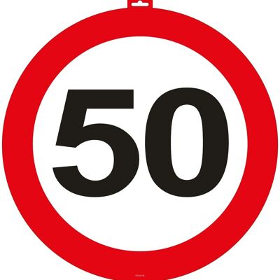 50 Jaar Verkeersbord Deurbord - 47cm