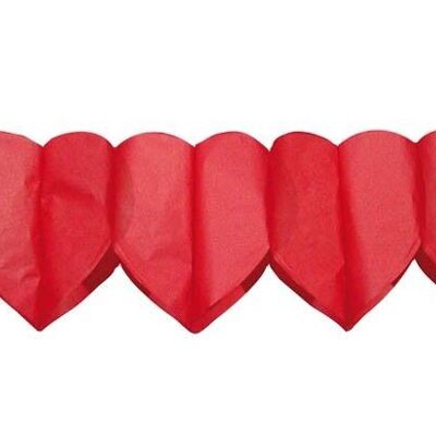 Garland Hearts Red