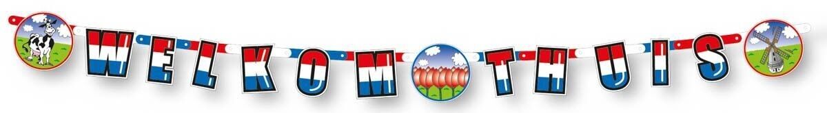 Ghirlanda di lettere di benvenuto a casa - 2,2 metri