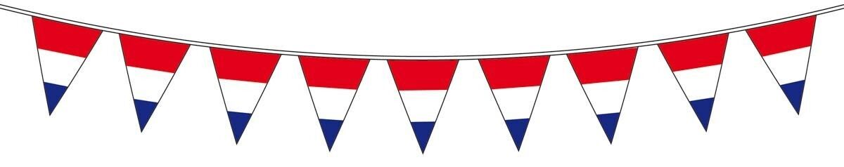 Drapeau ligne rouge blanc bleu 10mtr