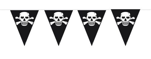 Piraten vlaggenlijn - 10 meter