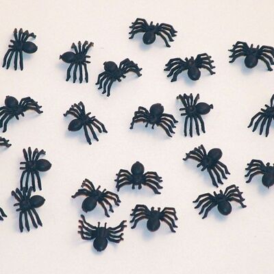 Zwarte Spinnen - 25 stuks