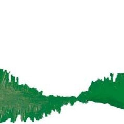 Ghirlanda di carta crespa verde - 24 metri