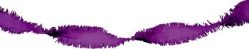 Guirlande en papier crépon violet - 24 mètres 1