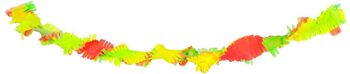 Guirlande en papier crépon arc-en-ciel fluo - 18 mètres 1