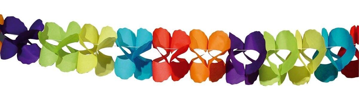 Papiergirlande Koralle 6 Meter