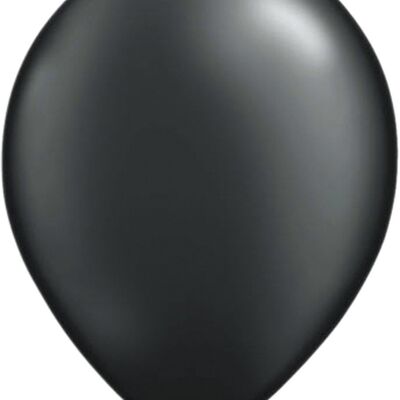 Schwarze Metallic-Luftballons 30 cm - 100 Stück