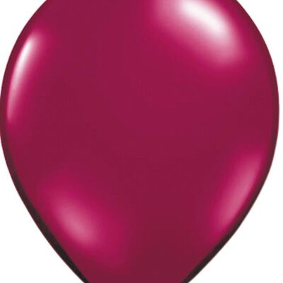 Burgund Weinrote Metallic-Luftballons - 100 Stück