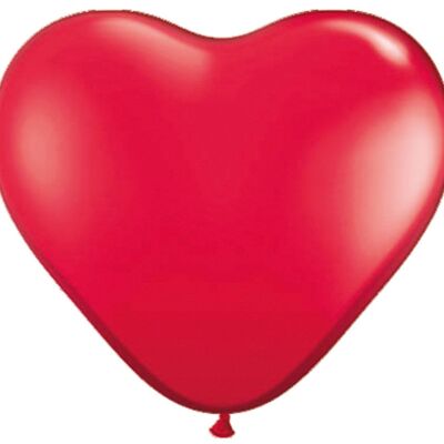 Red Heart Balloons 30cm 100 pieces