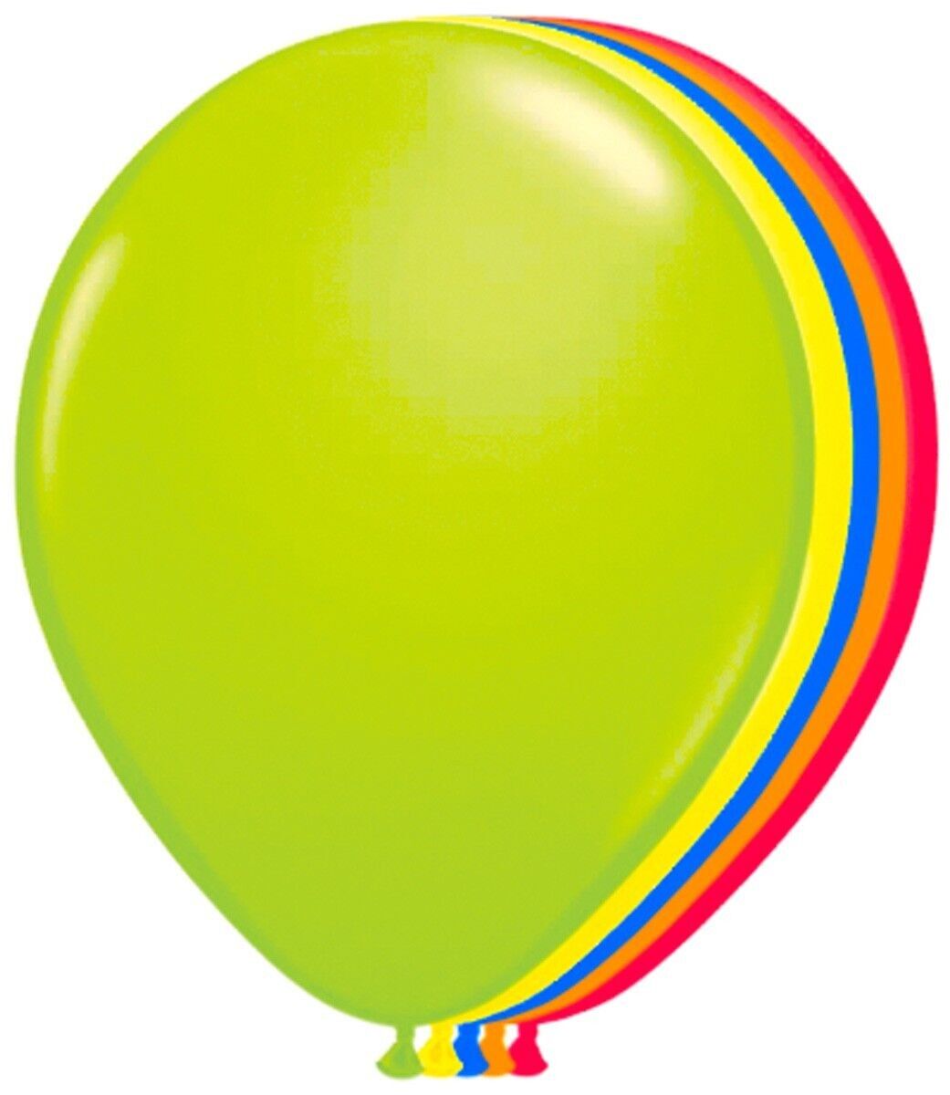 Set di palloncini colorati neon multicolori - 100 pezzi