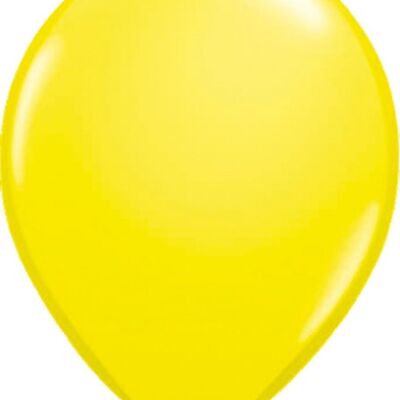 Gelbe Metallic-Luftballons 30 cm - 100 Stück