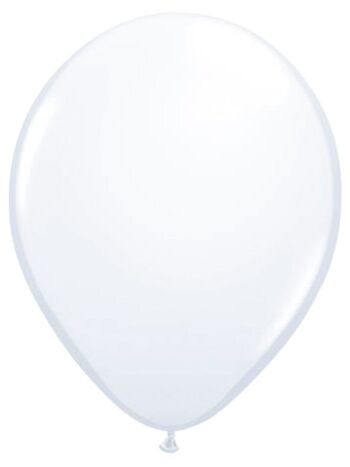Ballons Métalliques Blancs 30cm - 100 pièces 1