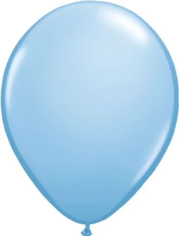 Ballons bleu clair métallisé 30cm - 100 pièces 2