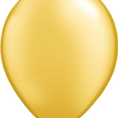 Goldene Metallic-Luftballons 30 cm - 100 Stück
