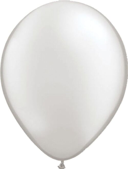 Zilveren Metallic Ballonnen 30cm - 100 stuks