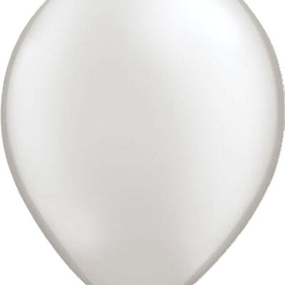 Silbermetallische Luftballons 30cm - 100 Stück