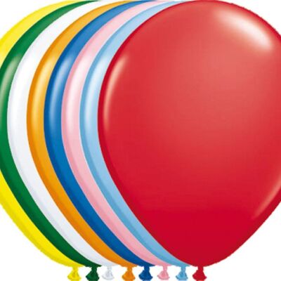 Ballons couleurs mélangées - 25 pièces