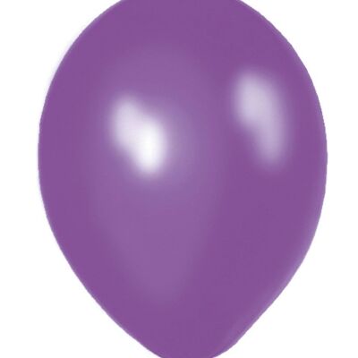 Purple Metallic Balloons 30cm - 100 pieces