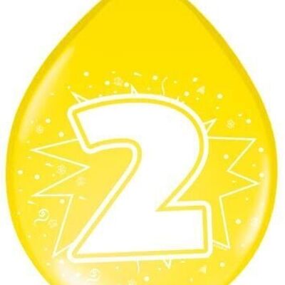 2 Year Balloons - Pack of 8