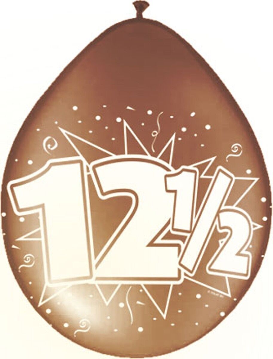 12,5 anni palloncini in rame anniversario - 8 pezzi