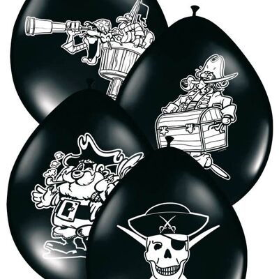 Pirate balloons - 8 pieces