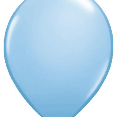 Hellblaue Metallic-Luftballons – 10er-Pack
