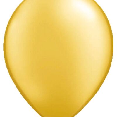 Gouden Metallic Ballonnen 30cm - 10 stuks